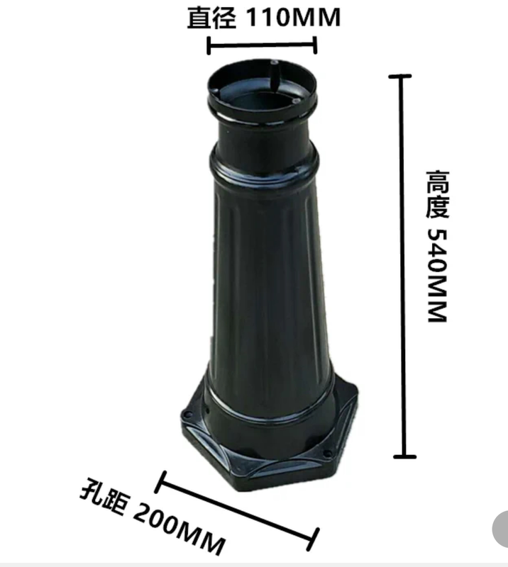 76 Tube Garden Light Hexagonal Lamp Base Aluminum Lamp Base Cast Aluminum Lamp Lawn Lamp Road Lamp Community Advertising Sign