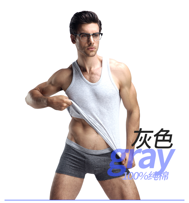 Áo vest nam Nam Cực nam thanh niên cotton thể thao mùa hè và giải trí vượt rào áo trắng Áo sơ mi mỏng chạm đáy áo cotton nam trung niên