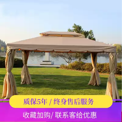 European-style leisure pavilion Outdoor gazebo Courtyard garden rainproof villa Luxury wedding Roman pavilion sunshade advertising tent