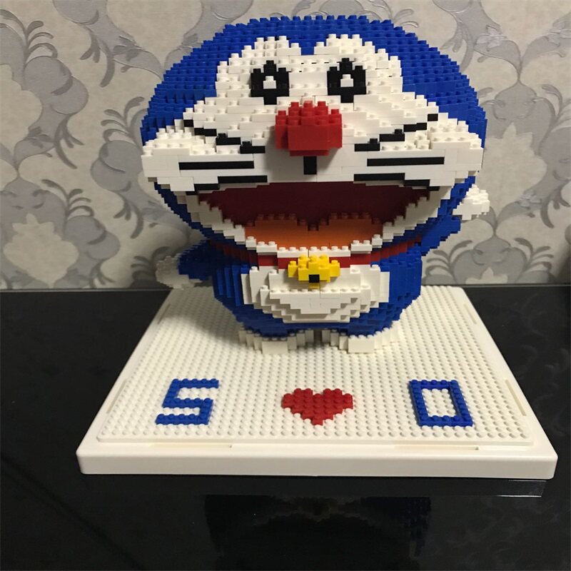 兼容乐高场景叮当猫哆啦A梦玩具积木 小颗粒益智拼接百变积木玩具