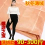 Mẫu mùa thu đông cộng với quần legging nhung dày nhung cộng với phân bón XL ấm cộng với vớ chống béo MM dày nữ quần tất lưới 3d