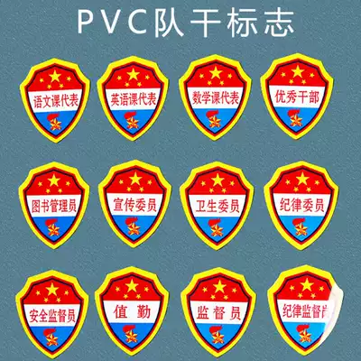 Student team dry logo Young pioneers supplies class cadre logo PVC armband armband monitor learning member