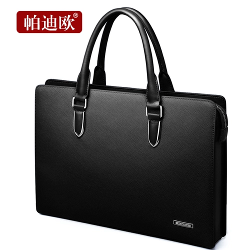 Кожаная сумка через плечо, ноутбук, бизнес-версия
