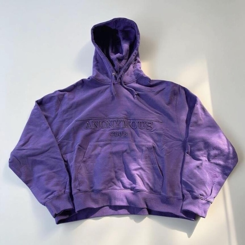 Anonymous Club Psychedelic Purple Loose Hoodie Sports Sweatpants Wide-Leg Pants Set Opiumyvl Style