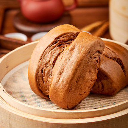 亚明手撕红糖馒头510g儿童早餐包手工速冻包子半成品广式早茶点心