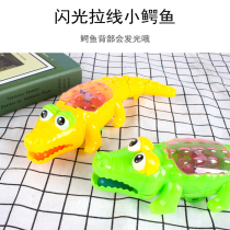 New childrens toys baby will run cable luminous crocodile hot sale stalls supply small gifts small gifts wholesale