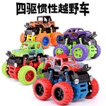  Childrens pullback inertial four-wheel drive off-road vehicle stunt car 360 degree swing boy toy car model resistant to fall