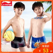 Li Ning Trẻ em Đồ bơi Quần short nam Đồ bơi Mùa đông Spa Đồ bơi Quần áo thể thao khô nhanh Quần short bé trai