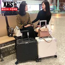 Suitcase woman small 20 inch light password den case pull lever case 16 leather plane suitcase small number 18 inch