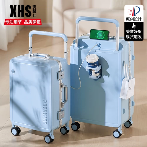 贤慧仕 Износостойкий чемодан, 20 дюймов, 2023