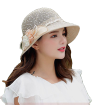 Summer straw hat for women flower pot hat travel cycling breathable foldable sun hat photo beach hat
