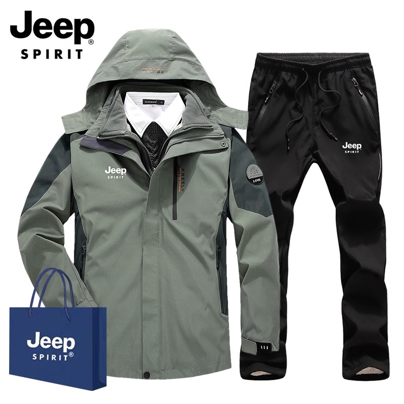 Куртка Jeep, мужской костюм, утолщенная теплая ветровка 
