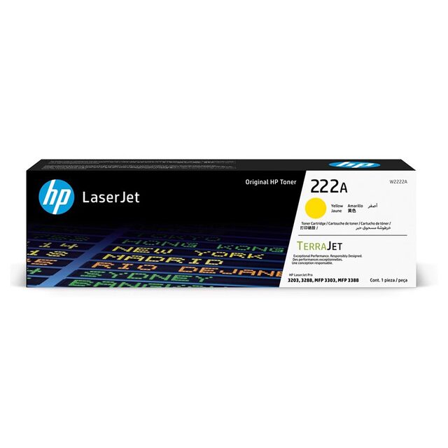 Hp Original 222A Toner Cartridge Black and Color Four-Color W2220A Toner Cartridge W2220X W2221A W2222A W2223A Suitable for Laserjet Pro 3288Dw 3388Fdw Printers