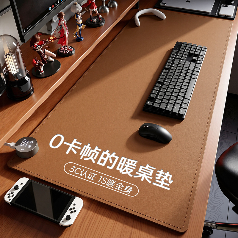 [0 Lag] Extra Large Heated Mouse Pad Office Desktop Heating Pad 2026 New Model Workstation Warming Desk Pad Fd