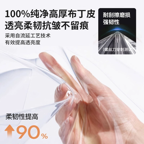 [Кожа Пудинг] Новинка 2025 года, летняя занавеска для двери с кондиционером, ветрозащитная перегородка, оконная перегородка, кондиционер, прозрачная изоляционная мягкая занавеска