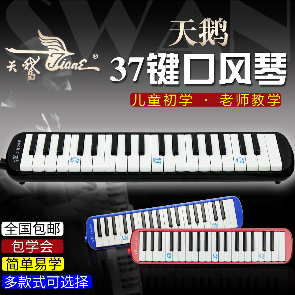 Swan mouth organ 37-key student children's classroom teaching beginner professional playing adult blowpipe