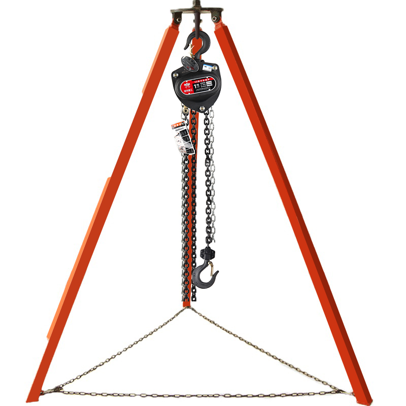 Jieying lifting telescopic chain hoist inverted chain triangle bracket