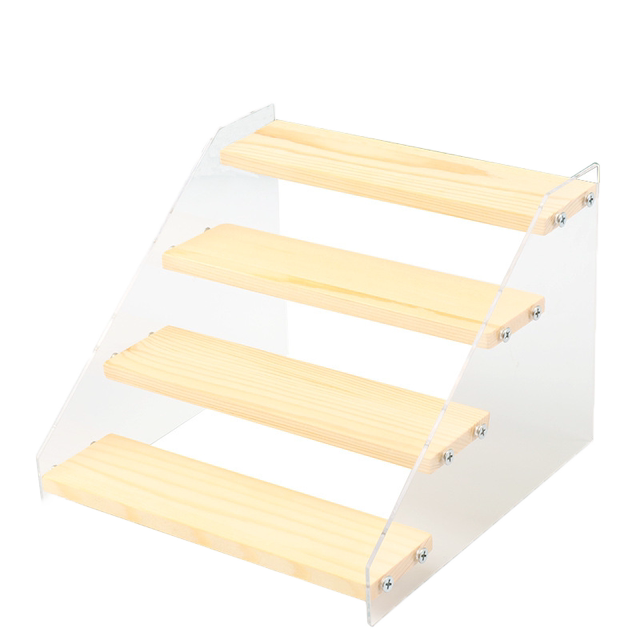 Wuchuang Acrylic Solid Wood Badge Storage Rack