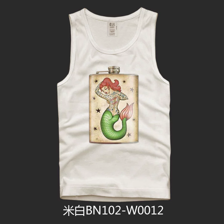 Mùa hè 2018 AF nam chạm đáy vest thể thao thủy triều giản dị thương hiệu cỡ lớn thời trang cotton in tay - Áo vest cotton áo khoác đông nam