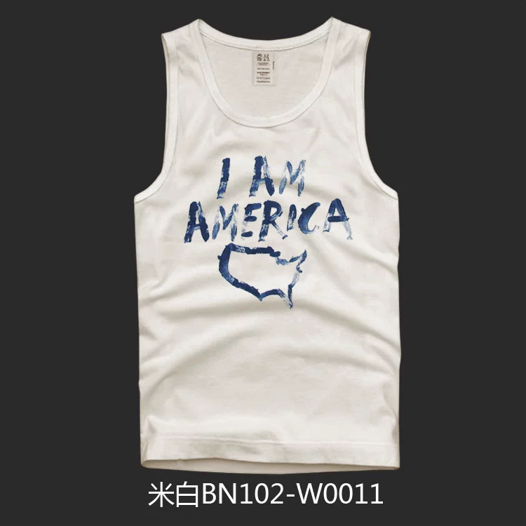 Mùa hè 2018 AF nam chạm đáy vest thể thao thủy triều giản dị thương hiệu cỡ lớn thời trang cotton in tay - Áo vest cotton áo khoác đông nam