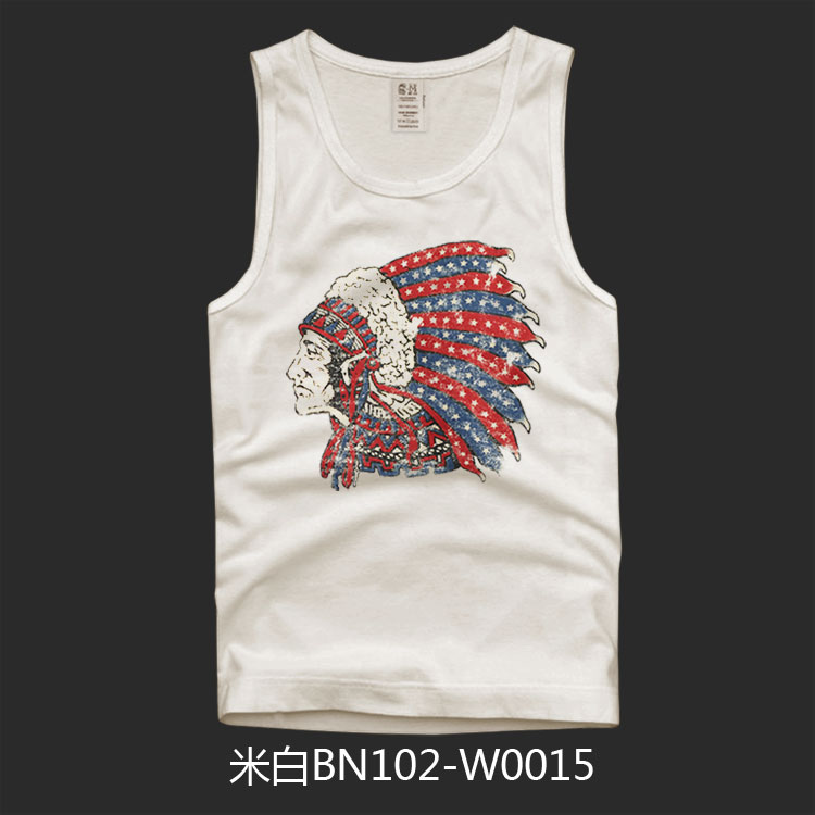 Mùa hè 2018 AF nam chạm đáy vest thể thao thủy triều giản dị thương hiệu cỡ lớn thời trang cotton in tay - Áo vest cotton áo ba lỗ tanktop nam