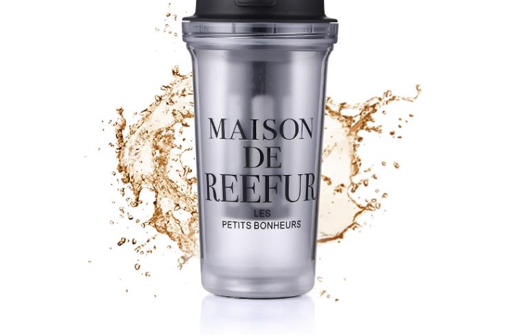 Cốc nhựa sinh viên Pear Cup phiên bản Hàn Quốc sáng tạo của chiếc cốc cầm tay nữ xu hướng cà phê rạn san hô cá tính - Tách bình giữ nhiệt lock&lock 450ml