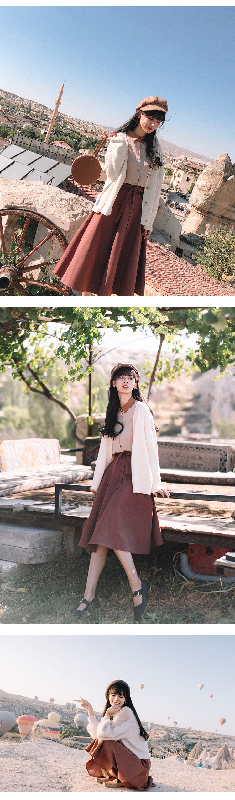 Mostaza | Hoa hồng ngửi đêm | Đầu mùa thu khí chất thanh lịch retro dài nửa váy mùa thu và mùa đông sang trọng nữ # chân váy ôm dài