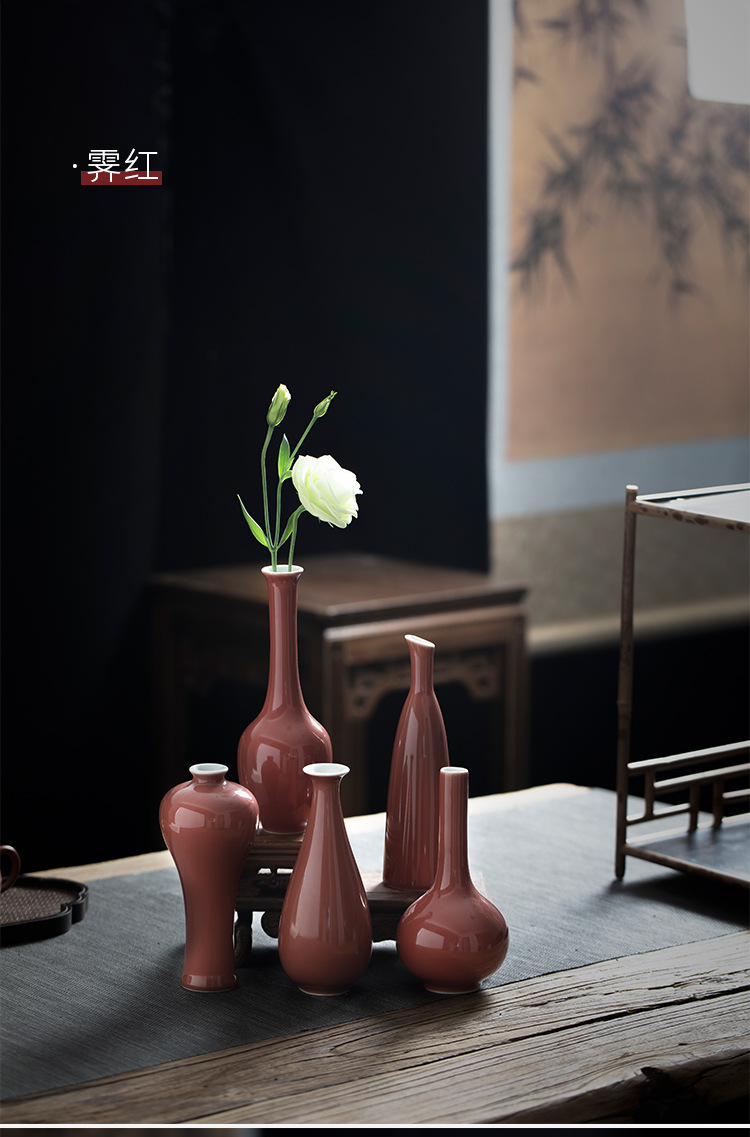 New Chinese style hand - made ceramic flower tea flower cut jewelry blue and white porcelain bottle household furnishing articles hydroponic flowers