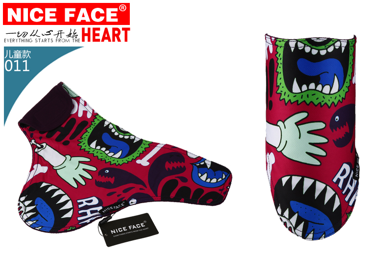NICE FACE cha mẹ trượt tuyết trượt tuyết đi bộ đường dài ngoài trời gió lạnh mặt ấm tam giác khăn quàng cổ bib khăn ống nam đa năng