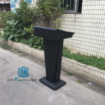 Yichen podium speech podium welcome desk front desk reception desk meeting host desk simple podium iron art table