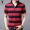 Playboy áo thun ngắn tay nam ve áo trung niên cotton sọc áo thun nam mùa hè giản dị áo polo ngắn tay - Áo phông ngắn áo oversize nam