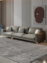 Office sofa simple modern double three four person reception room Italian minimalist business leather sofa combination