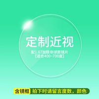[Индивидуальная миопия] 1,67 плюс мембранная не -сферическая линза [подходит для 400 ~ 700 градусов]