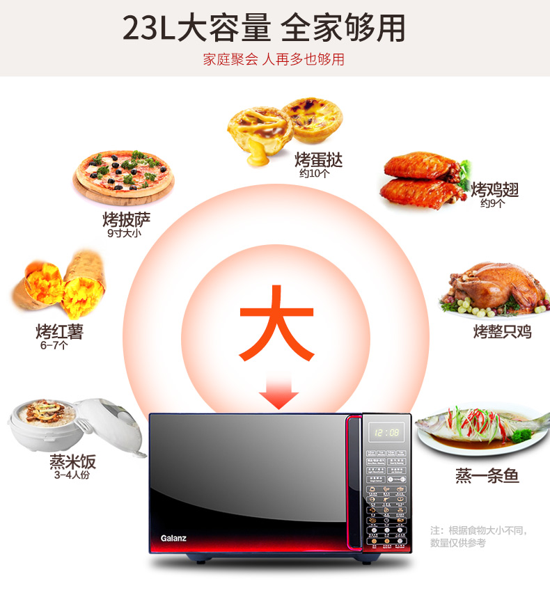 Lò vi sóng Galanz / Glanshi G80F23CN3L-Q6 (W0) lò nướng bear