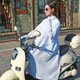 Electric vehicle sun protection clothing women's long large size outdoor riding motorcycle sun protection clothing striped full body UV protection summer