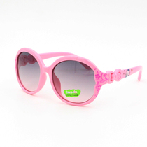 Children sun glasses female Korean cute bow tide baby anti ultraviolet Korean glasses personality children sunglasses