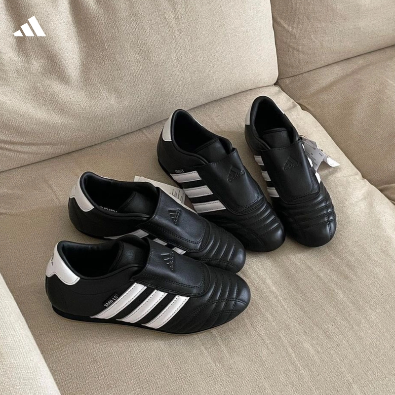Adidas Taekwondo Adidas Taekwondo Shoes for Women Black and White Thin-Soled Sports Casual Shoes Jq4775
