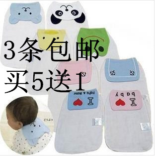Baby boy baby suction sweat towels Kindergarten cushion back towels large number of men and women Hanwipes 4 floors full pure cotton perspiration scarves