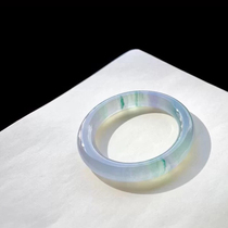 Facaçao Jewelry Natural Emerald A Goods Bracelet Mossy Sand Ice Purple Floating Flowers Yang Green Hot jade Jade Hand Accessories