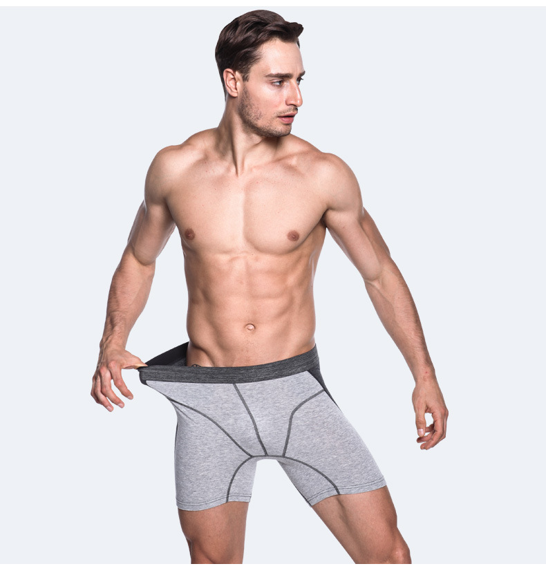 Quần lót cotton nam cộng với quần dài thể thao dày mặc chân quần ống rộng kích thước béo quần lót nữ sexy