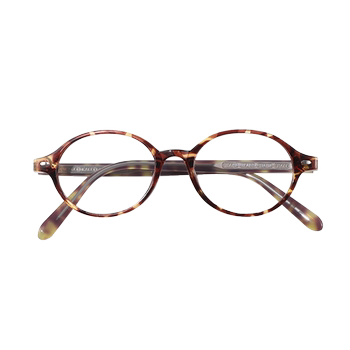 Zeiss Lenses Nerdish Dowdy Glasses 2024 New Model for Nearsightedness, Customizable Prescription, Tortoiseshell Round Frame, Makeup-Free Look Essential