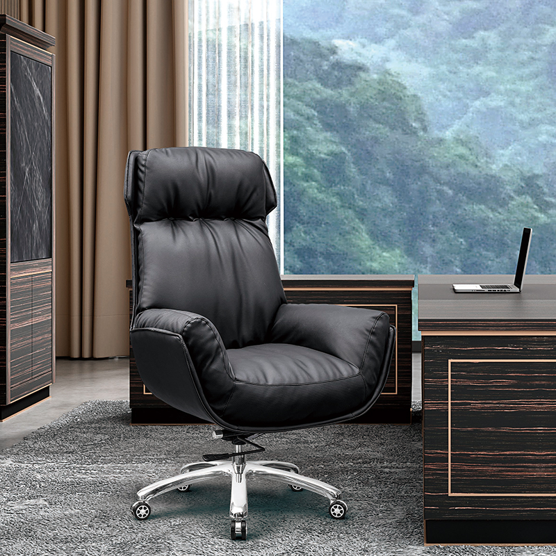Owner chair genuine leather modern minimalist computer chair home comfort for long sitting able to lie large class chair latex lifting office chair