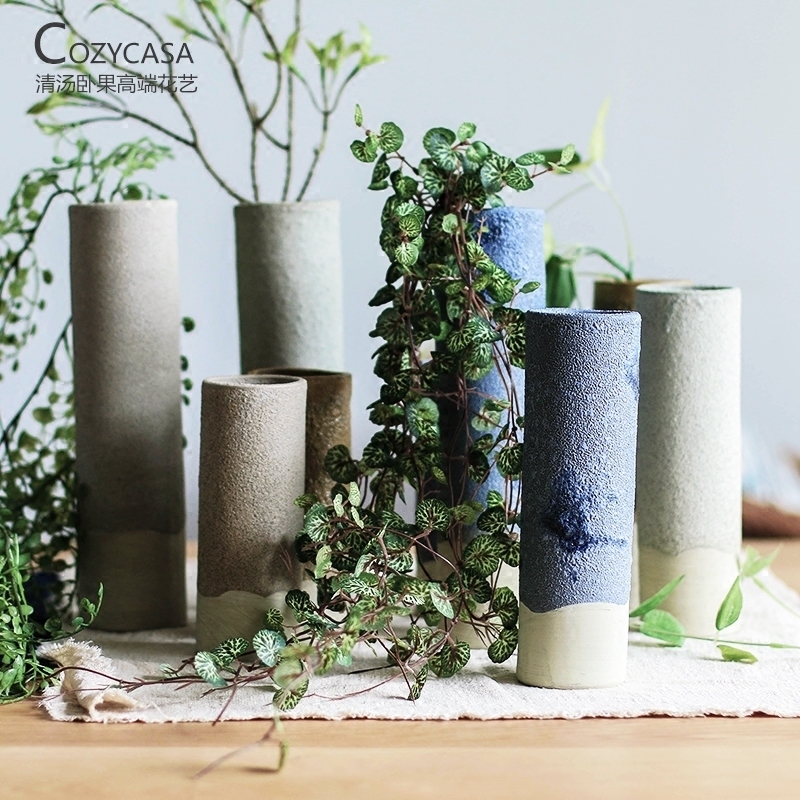 Japanese coarse pottery zen hanging vases, small ornament adornment contracted household ideas clear soup WoGuo arranging flowers
