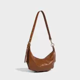 Кожаная демисезонная небольшая дизайнерская вместительная и большая сумка на одно плечо, из натуральной кожи