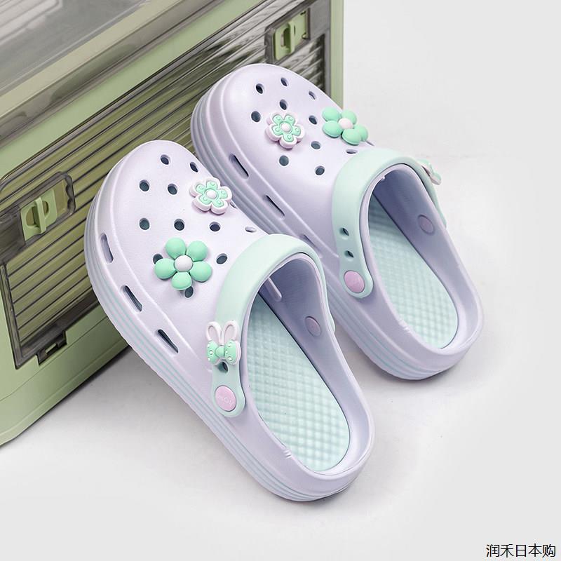 Japanese Db Croc Shoes for Women soft sole New Summer Outdoor Non-Slip Closed-Toe Slippers for Women Nurse Beach Sandals
