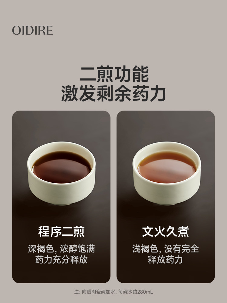 Oidire Traditional Chinese Medicine Electric Decoction Pot, Fully Automatic Medicine-Making Health Pot, Traditional Chinese Medicine Household Ceramic Medicine Pot