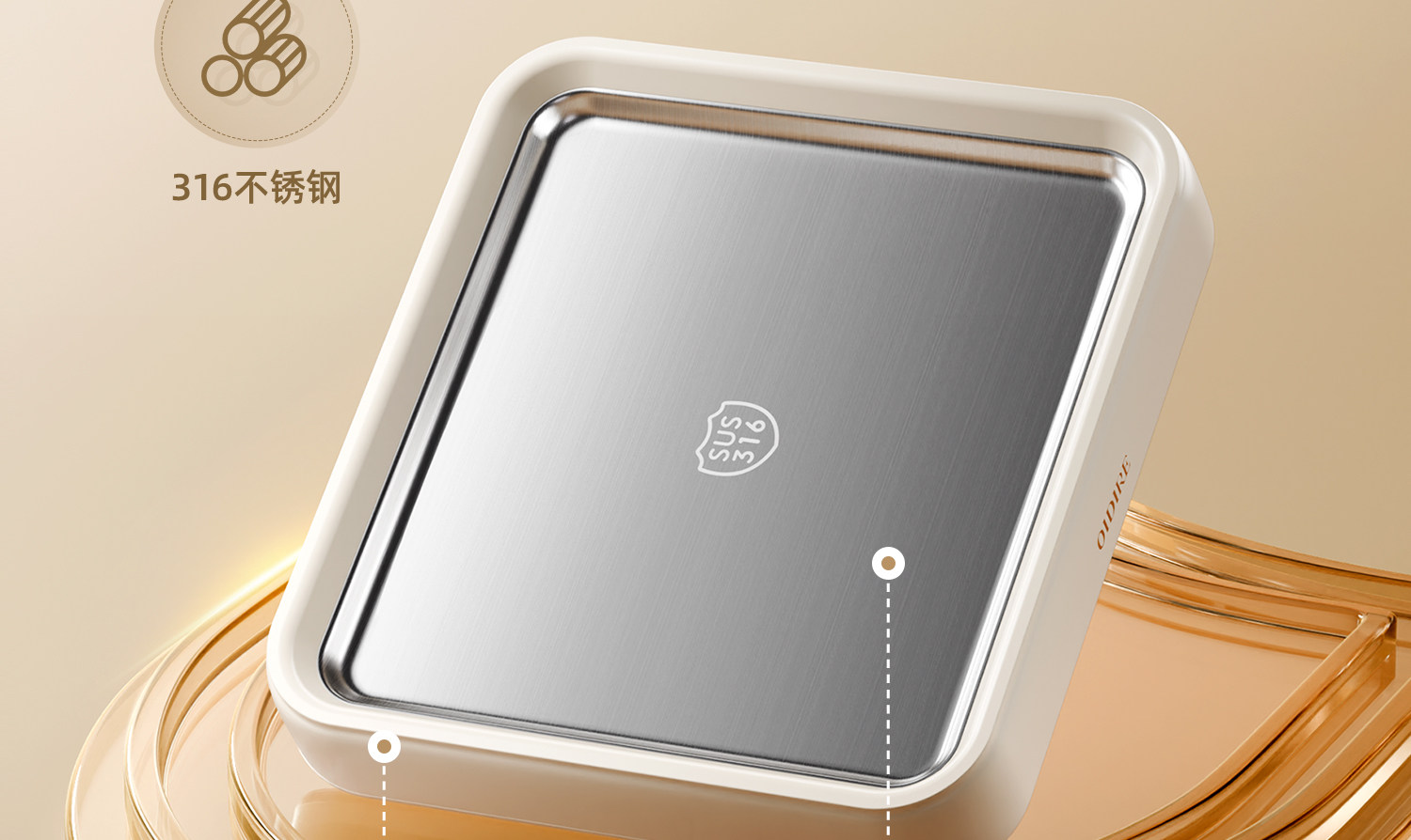 Oidire Odi-Cb01 Fried Yogurt Machine Household Small Mini Ice Making Machine Fried Yogurt Plate - Cookware - Other Materials 