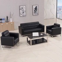 Letall office furniture Three-person business sofa Coffee table combination Modern and simple guest sofa Negotiation sofa