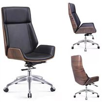 Le Tuo new office furniture boss chair leather art transfer solid wood executive chair can lie computer chair furniture study chair