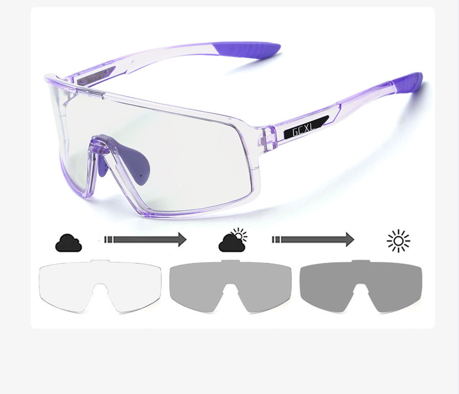 велоочки gcxl儿童款青少年骑行眼镜户外运动变色眼镜自行车轮滑防护眼镜 Elicit